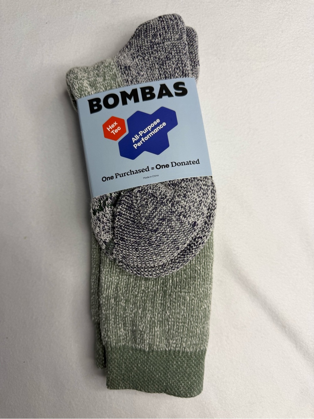 Bombas Ultra Heavyweight Hex-Tec Boot Calf Socks Large NWT Full Cushion